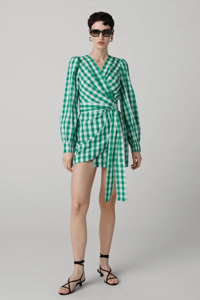 Amira Cotton Wrap Dress